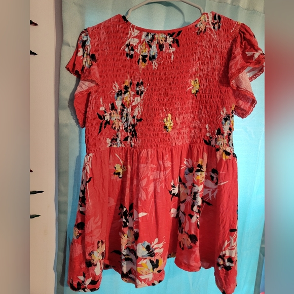 Torrid Babydoll Top, Size 1X, Color: Hawaiian Floral - Picture 6 of 6